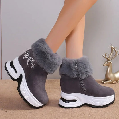 Winter Women Boots Thick Bottom Ankle Boots 2024 New Warm and Comfortable Snow Boots for Women Plush Fashionable Ladies Shoes