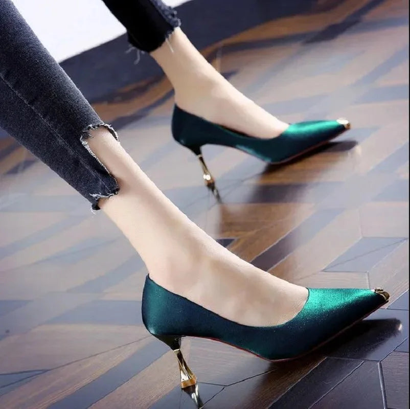 Sweet Light Weight Blue  Party Lady Classic Office High Heel Secondary image