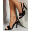 High Heel Back Strap Peep Toe Outdoor Fashion Summer Party High Heel