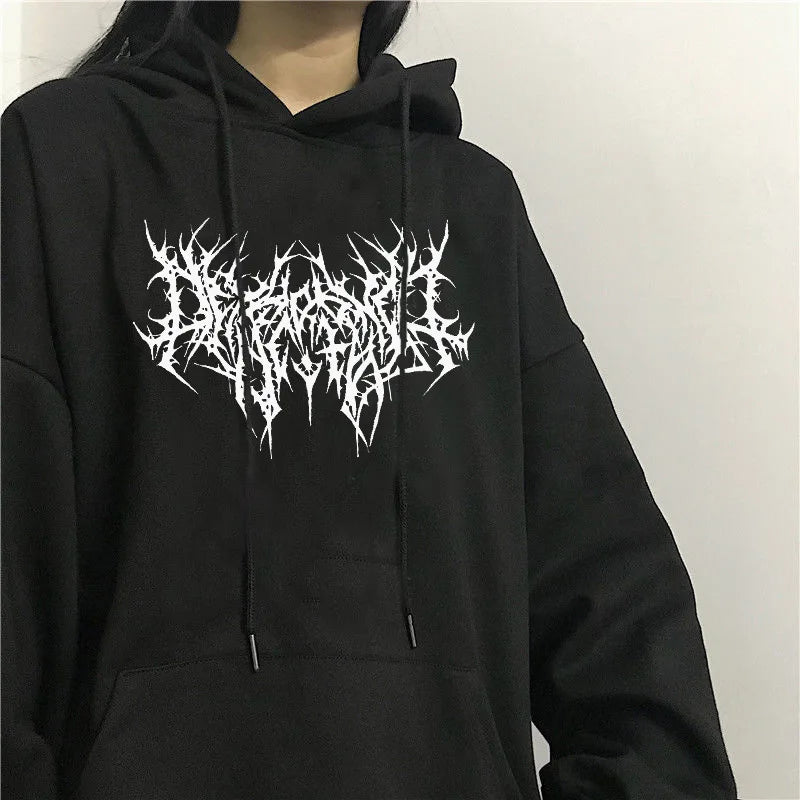 Autumn Cotton Oversize Gothic Hip Hop Streetwear Winter Fashionable Hoodie Main image