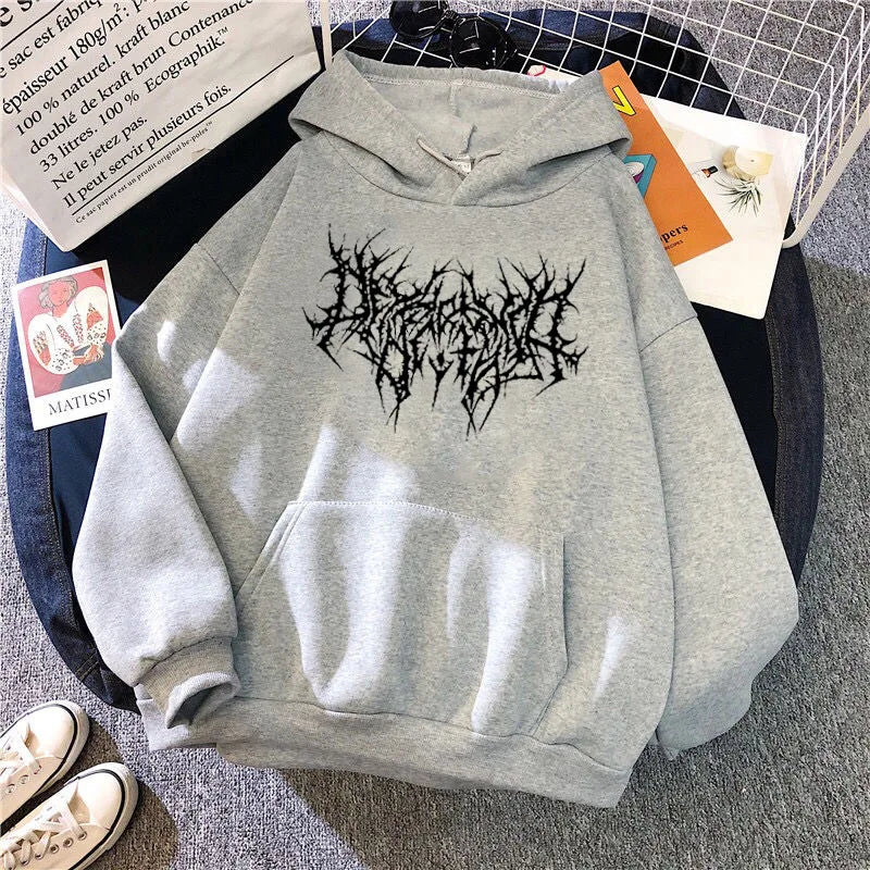 Autumn Cotton Oversize Gothic Hip Hop Streetwear Winter Fashionable Hoodie