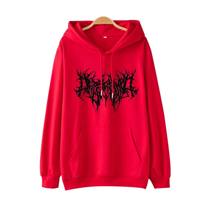 Autumn Cotton Oversize Gothic Hip Hop Streetwear Winter Fashionable Hoodie