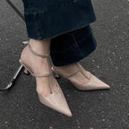 Summer  Pointed Toe Slingback Slides Flip Flops Ladies Low Heel Pumps