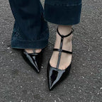 Summer  Pointed Toe Slingback Slides Flip Flops Ladies Low Heel Pumps