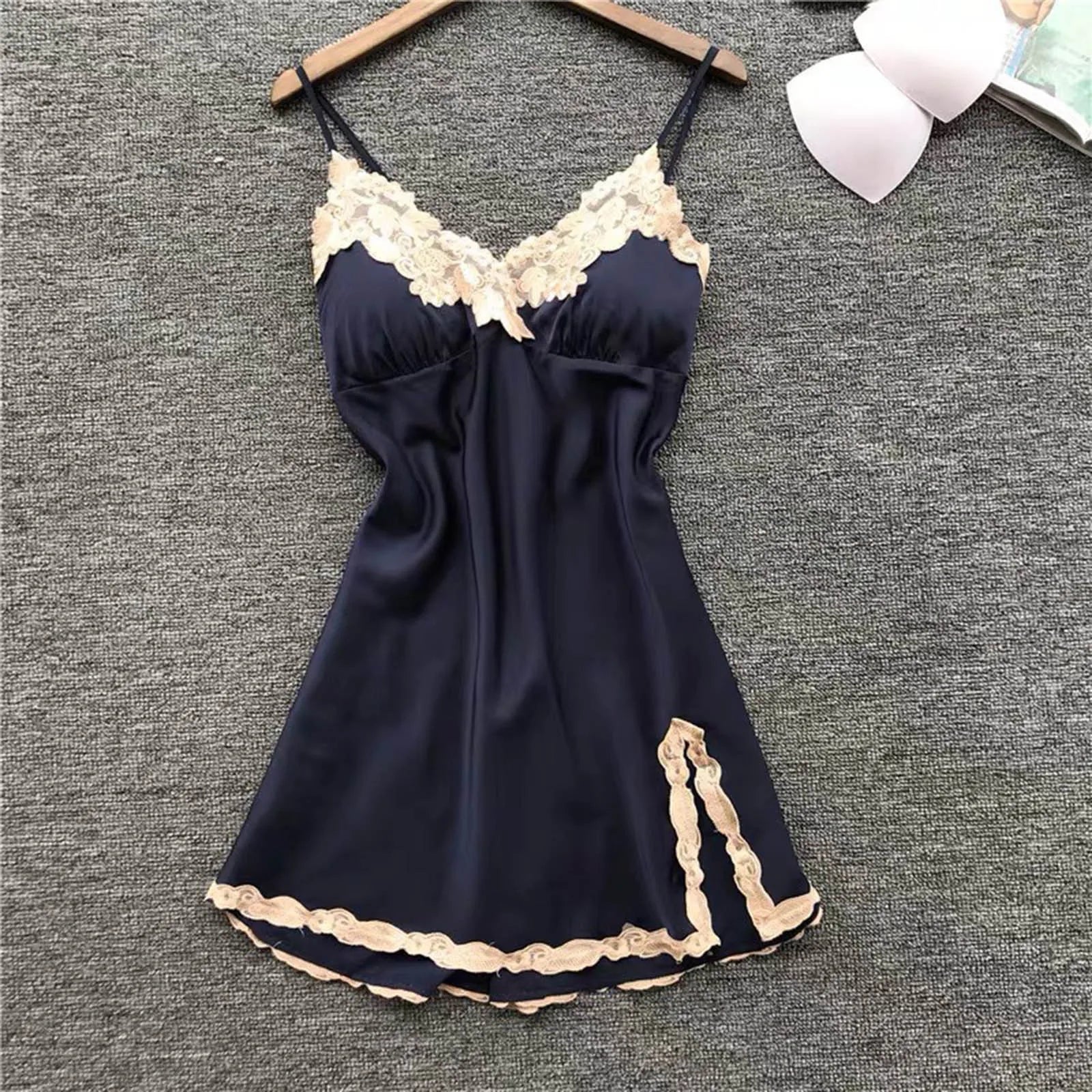 Summer V Neck Ruffle Short Sleeve Split Wrap Tie Waist Flowy Long Smocked Party Dress Main image