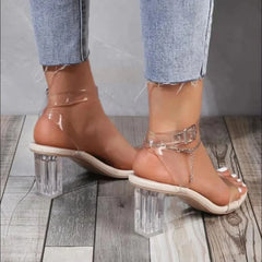 Korean  Pointed Fashion Apricot Black Color Block Elegant Low Heel Pumps
