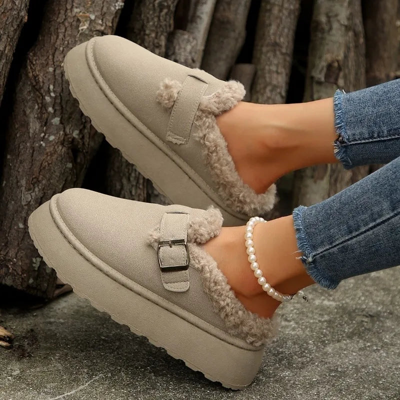 Luxury Warm Plush Fashion Retro Platform Cotton Snow Boot Main image