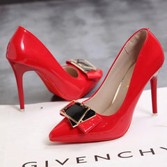 Pointed Shallow Mouth Red Bottom Office  Women High Heel