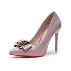 Pointed Shallow Mouth Red Bottom Office  Women High Heel