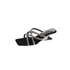 New Summer Rhinestone Ankle Strap Ladies High Thick Squares  Shoes Low Heel Pumps