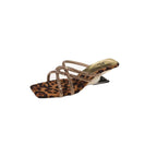 New Summer Rhinestone Ankle Strap Ladies High Thick Squares  Shoes Low Heel Pumps