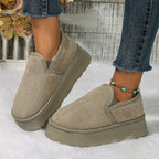 Vintage Anti-skid Plush Comfortable Thick Bottom Warm Snow Boot