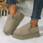 Vintage Anti-skid Plush Comfortable Thick Bottom Warm Snow Boot