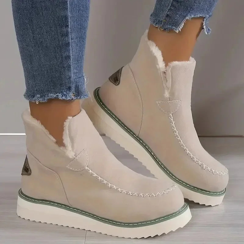 Women Snow Boots Winter Fashion Casual Warm Shoes for Women Slip on Lady Comfort Female Ankle Boot Footwear Botas De Mujer Main image