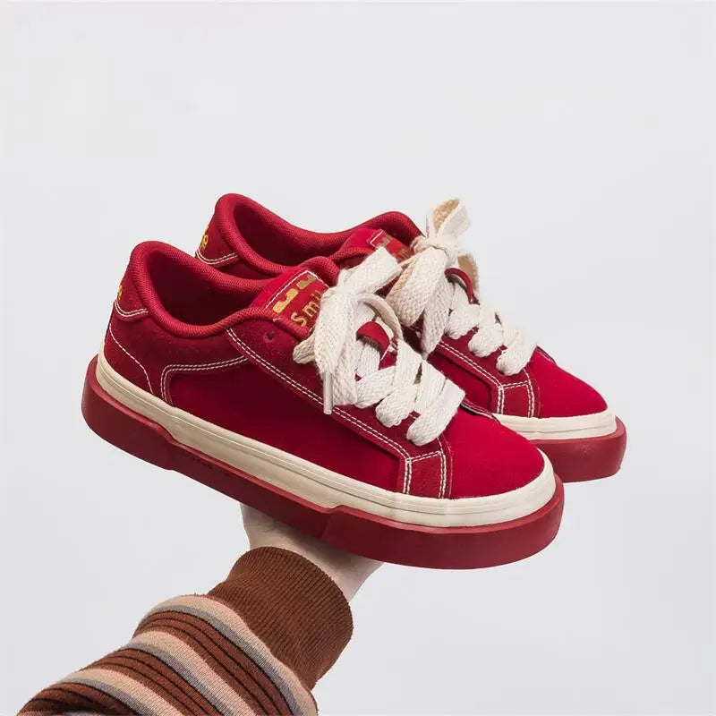 Women Summer Autumn Thick Soled Raised Canvas Shoes Breathable Versatile Student Sport Flats Sneakers Outdoor Trainers Footwear Secondary image