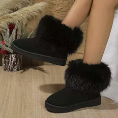 Winter Warm Plush Ankle Stylish Comfortable Casual Snow Boot