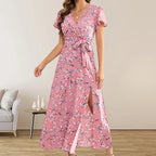 Summer Puss  Bohemian Floral Bodycon Elegant Streetwear Midi Dresses