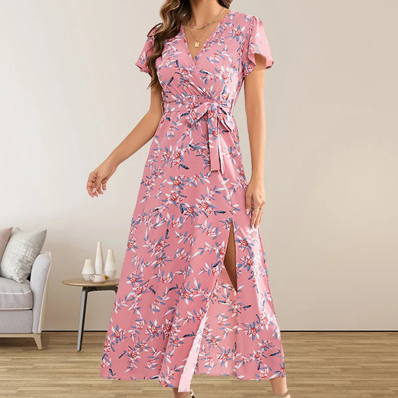 Summer Puss  Bohemian Floral Bodycon Elegant Streetwear Midi Dresses Main image