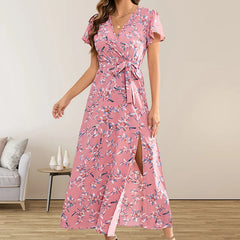 Summer Puss  Bohemian Floral Bodycon Elegant Streetwear Midi Dresses