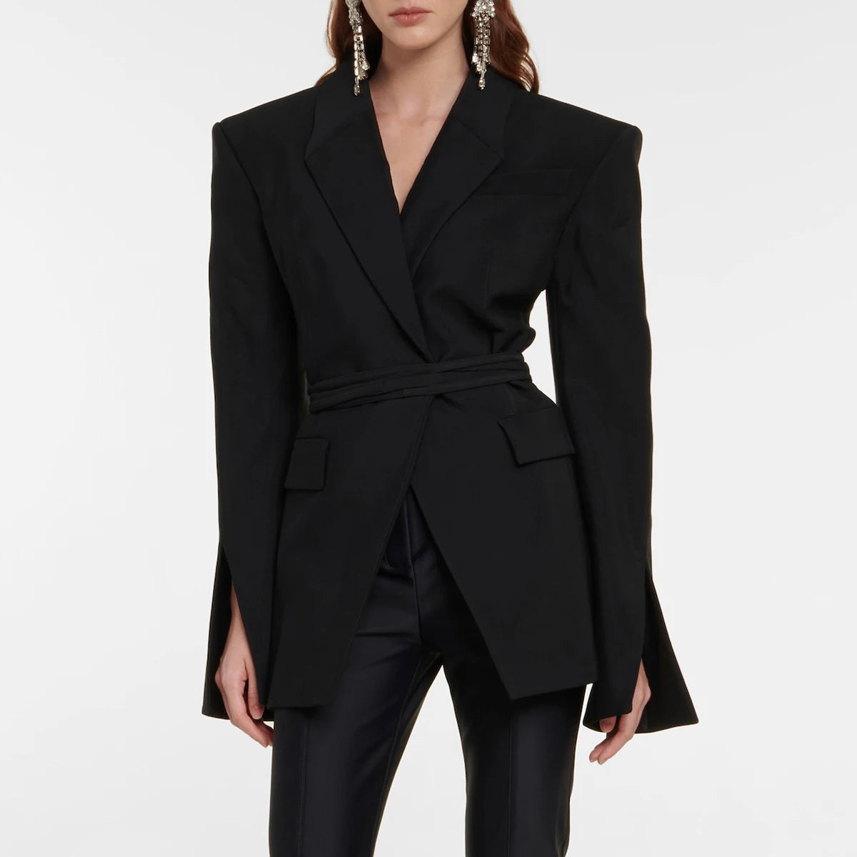 Chic Elegant New Fashion Winter Backless Stylish Long Sleeve Collection Women Blazer Main image