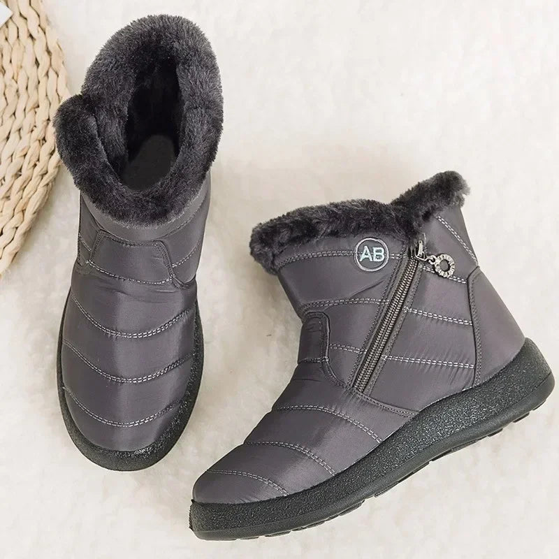 Warm Winter Ankle Fur Waterproof Female Short Snow Boot Secondary image