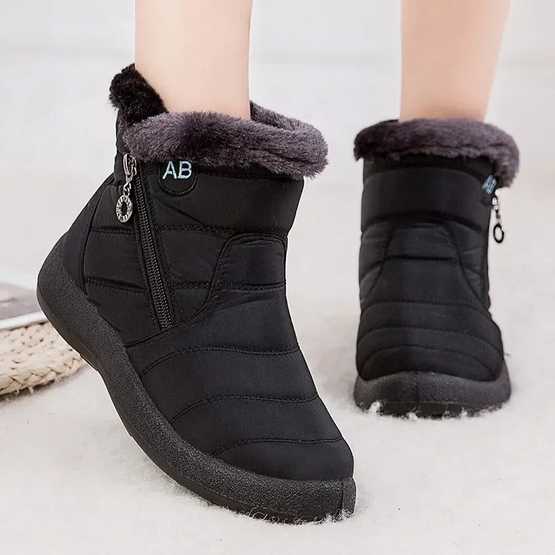 Women's Boots Warm Winter Boots Ankle Fur Bota Feminina Winter Shoes for Women Waterproof Snow Boots Female Short Botines Main image