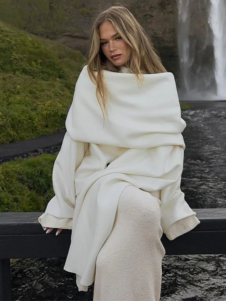 Cropped Autumn Elegant Long Single Breasted Chic Warm Coat Main image