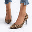 Leopard Print Non-Slip Versatile Outdoor Thin High Heel  High Heel