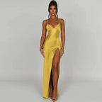 Autumn/Winter Puss  V-neck Halter Evening Bodycon Streetwear Midi Dresses