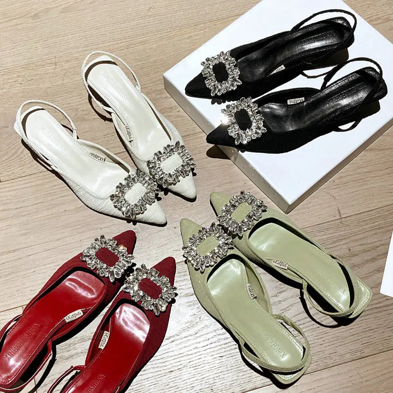Trendy Elegant Stylish Comfortable Chic Fashionable Low Heel Pumps Secondary image