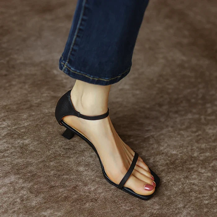 Sexy Square Head Basic Casual Summer Party Fashion Female Low Heel Pumps