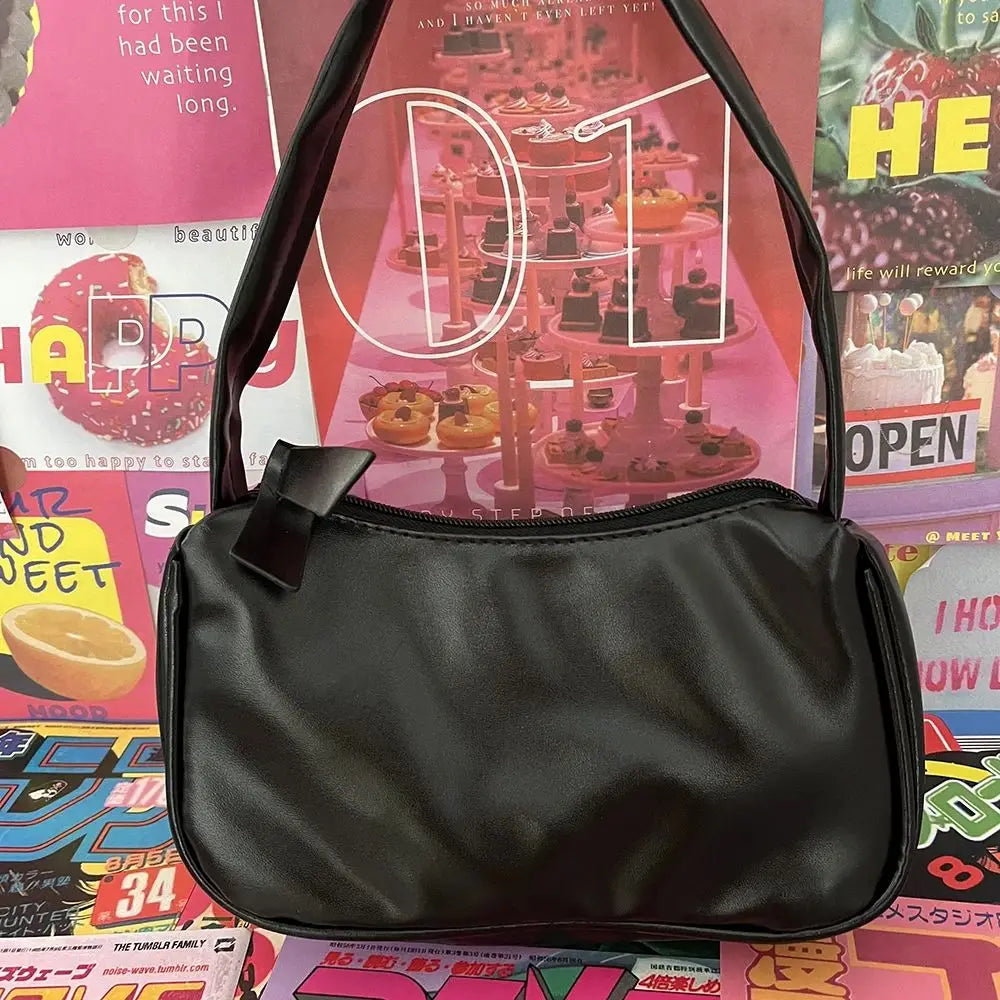 Y2K Gothic Women Letter Skull Hip-Hop Shoulder Bag Street Trendy Tote Bag Secondary image