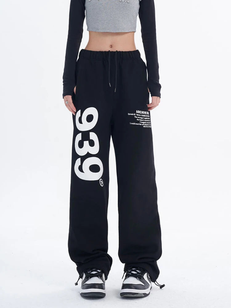 Fashion Hip Hop Casual Trousers: High Waist Women's Sweatpants Main image