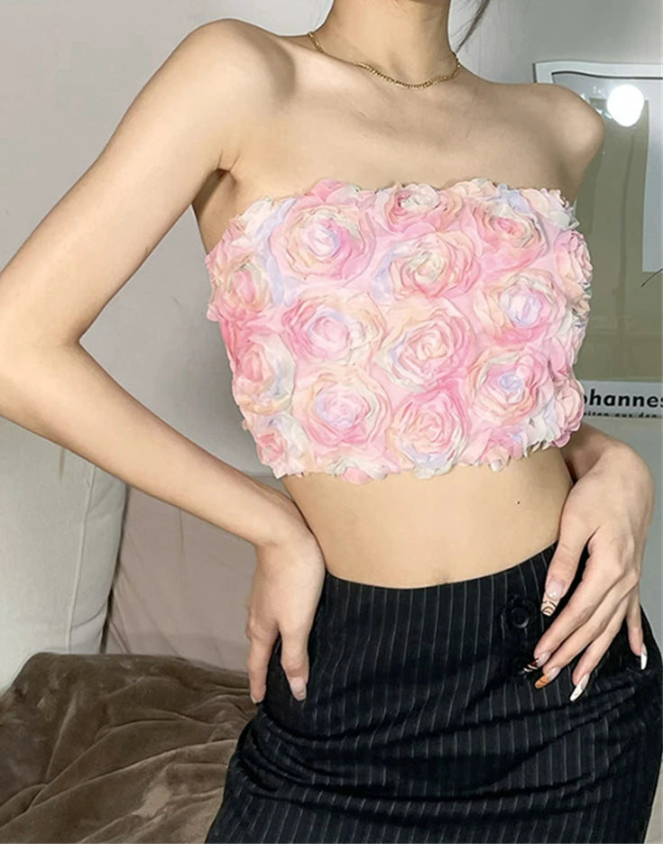 Open Back One Word Neck Strapless Secondary image