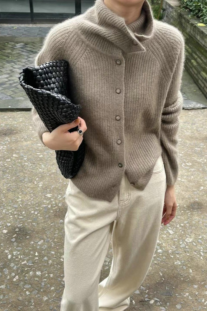 Fine Rib Single Breasted Cardigan Main image