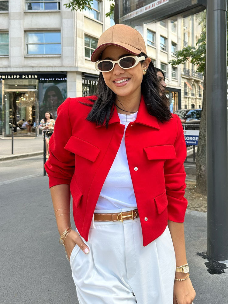 Casual Chic Solid Turn Down Long Pocket Autumn Fashion Coat Main image