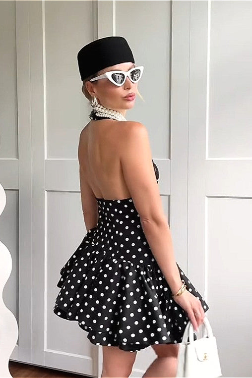Asym Hem Stacked Mini Dress Secondary image