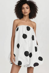 Polka Dot Print Bodycon Mini Dress