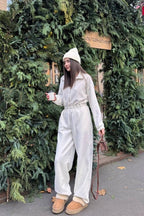 Half Zip Romper Lounge Activewear Set