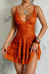 Deep V Backless Slip Birthday Dress