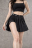 Buckle Detachable High Waist Skirt
