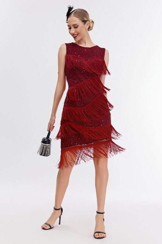 Vintage Beaded Fringe Party Dress Secondary image