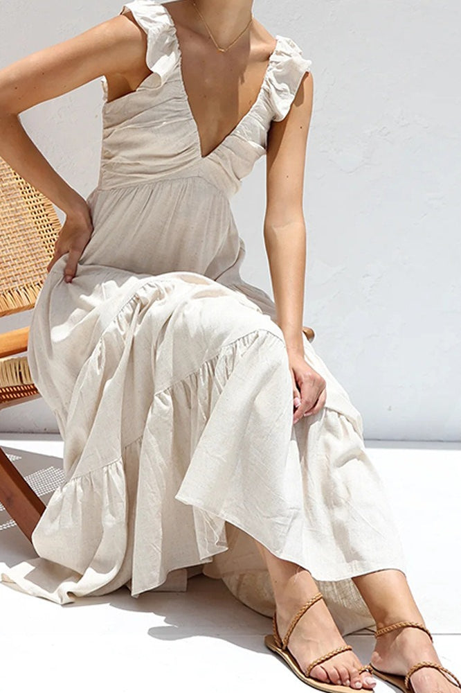 Elegant Off The Shoulder Lace Bohemian Boho Dress Secondary image