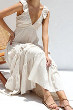 Elegant Off The Shoulder Lace Bohemian Boho Dress