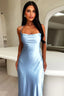 Backless Satin  Slip Formal Dress