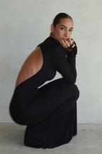 Low-Back Bodycon Party Dress