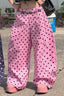 Scattered Dot Baggy Wide Leg Pants
