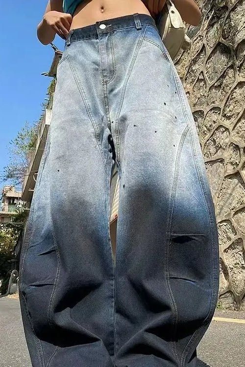 Unisex Gradient Streetwear Jeans Main image