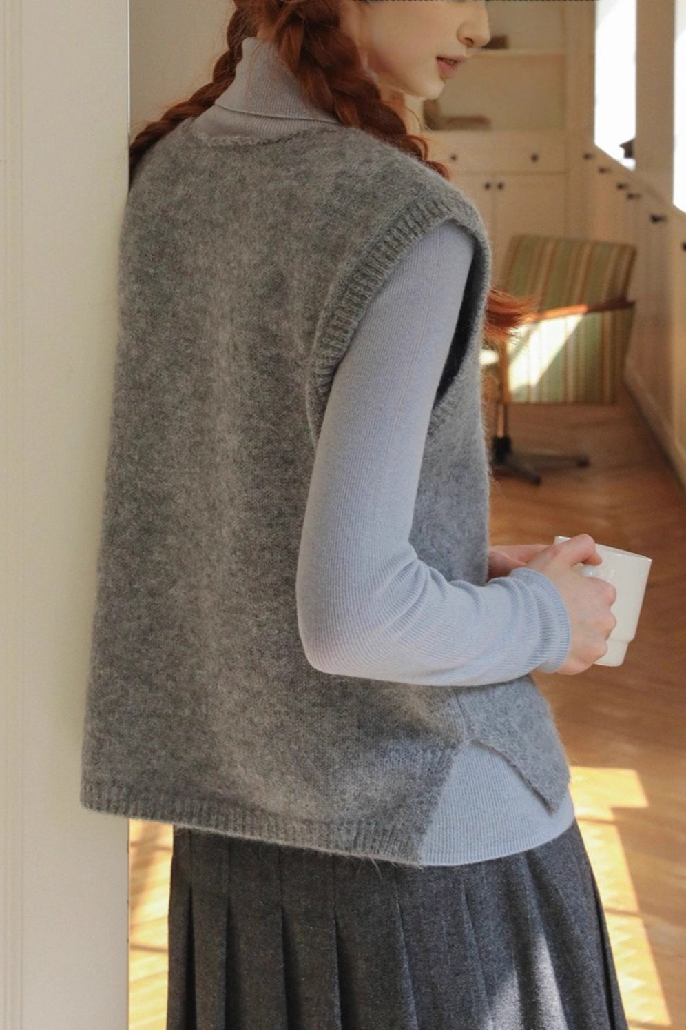 Relaxed Fit Crewneck Knit Top Secondary image