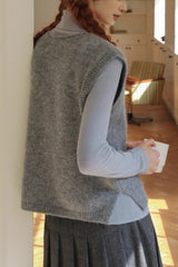 Relaxed Fit Crewneck Knit Top